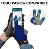 Vgo... Safety Leather Work Gloves,Mechanics Gloves,Rigger Gloves,Water Resistant,Light Duty(Size L,Blue,CA9774WR)
