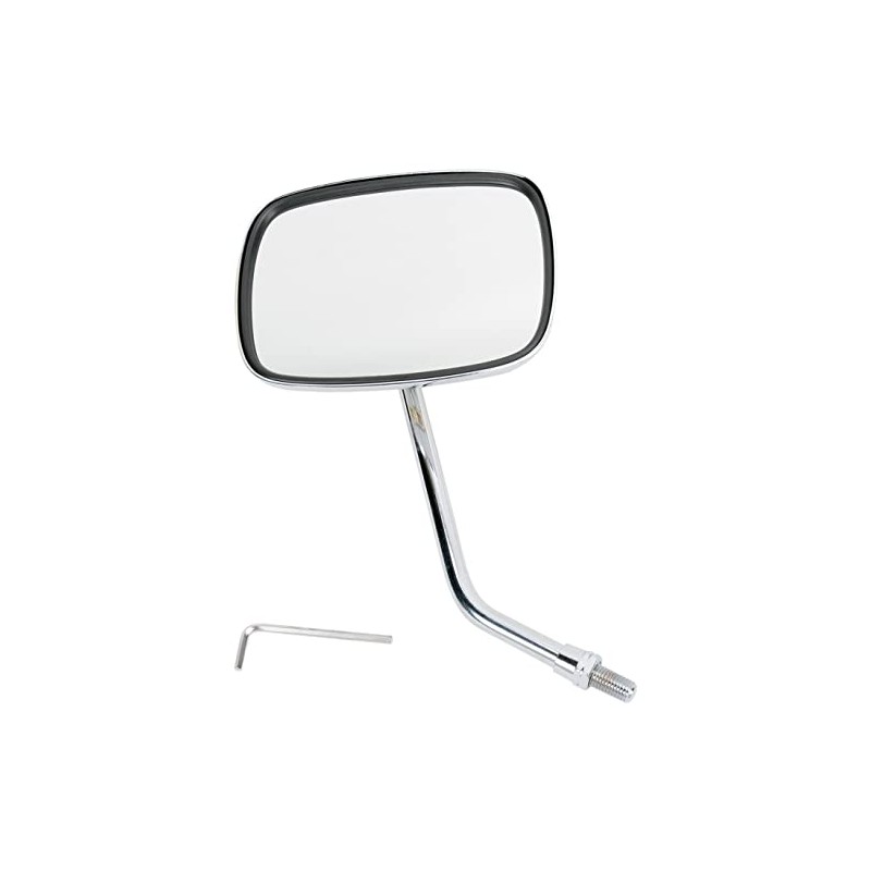 Emgo Ride Free Gold/Chrome Ridge Side Mirror w/Left Thread (20-31759A)