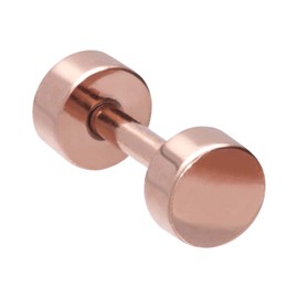 PIERCINGLINE Titanium Fake Plug | Ear Stud Piercing | Choice of Colours and Sizes, Titanium