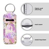 ENLACHIC 2Pcs Unicorn Print Chapstick Holder Keychain Clip-on Lip Balm