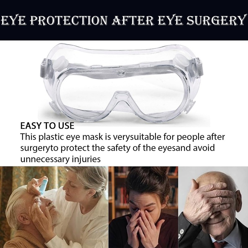ZBJBinCH Adjustable Eyelash and Eyebrow Protector Shower Goggles Shield, Post-LASIK