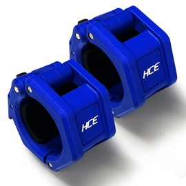 50mm ABS Olympic Barbell Clips– Quick Release Pair of 2-Inch Barbell Clamps,Heavy-Duty Weightlifting Bar Lock Collars, for Powerlifting,Strength Fitness Training – Secure & Durable (Blue)