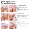Semi Cured Gel Nail Strips Christmas Reindeer Snowflake Gel Nail