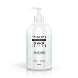 Skin Basics Aqueous Lotion Soap Free Cleanser & Deep Moisturiser 500ml (Pump)
