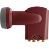 Schwaiger extremely heat resistant SUN Protect Quad LNB Brick Red