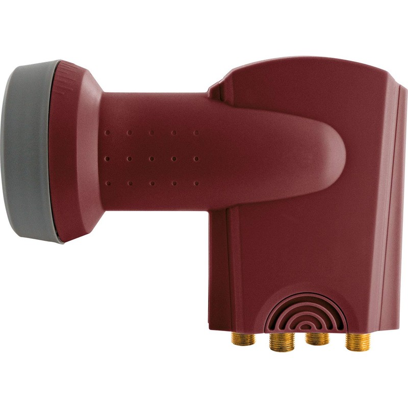 Schwaiger extremely heat resistant SUN Protect Quad LNB Brick Red