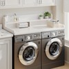 Corbyles 2-Tier Washer Dryer Countertop with 2.75" H Edge Rails,
