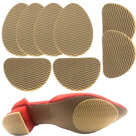 No Slip Shoes Pads Sole Protectors Adhesive, High Heels Anti-Slip Shoe Grips (Beige 4pairs)
