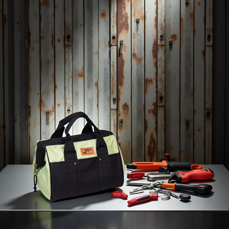 Jetech 17.5-Inch Heavy-Duty Electrician Tool Bag, Waterproof Top Wide Mouth