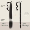 FESHFEN Long Braided Ponytail Extensions with Hair Tie, 26 inch