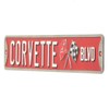 Open Road Brands Corvette Boulevard Tin Sign - 20x3.38 inches