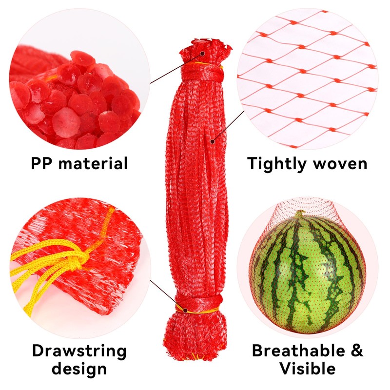 Melon Hammock Melon Nets, Watermelon Nets with Drawstring, Heavy Duty
