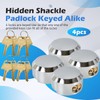 Pomunty 4 Pack Trailer Door Locks Keyed Alike Heavy Duty