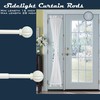 ARNORX French Door Curtain Rods with Pumpkin Finial- 2 Pack,