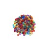 JUNWRROW 500 Pieces 3/4 inch Transparent 6 Color Bingo Counting