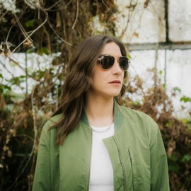 glozzi Wooden Aviator Sunglasses Polarised for Men and Women with Case, Zebrawood