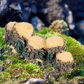 letcdfer 1 Pieces Mini Resin wood pile, Fairy Garden wood pile， Fairy Garden Furniture Ornaments Kit Resin Fairy Resin ladder Chair for Dollhouse Accessories Home Micro Landscape Decoration