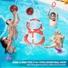 SpringFlower Pool Basketball Hoop,Floating Pool Toys Ring Game with Ring