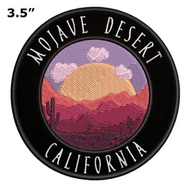 Mojave Desert, California Day Scene Embroidered Premium Patch DIY Iron-on or Sew-on Decorative Badge Emblem Vacation Souvenir Travel Gear Clothes Appliques9