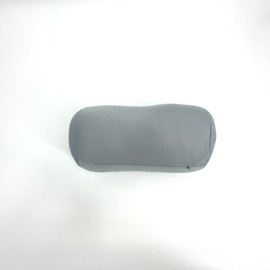 Bookishbunny Microbead Cylinder Bolster Roll Pillow with Removable Zipper Cover (Light Gray)