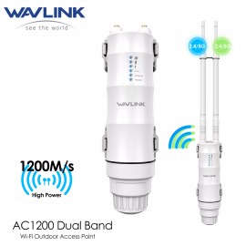 WAVLINK AC1200 WiFi Extender Repeater Multi-modes IP67 Waterproof POE Outdoor Long Rang