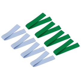 PATIKIL Towel Bands, 8 Pack Stretchable Towel Clips Cruise Essentials Windproof Beach Towel Straps for Beach Cruise Pool Chairs, Water Blue, Jade Green