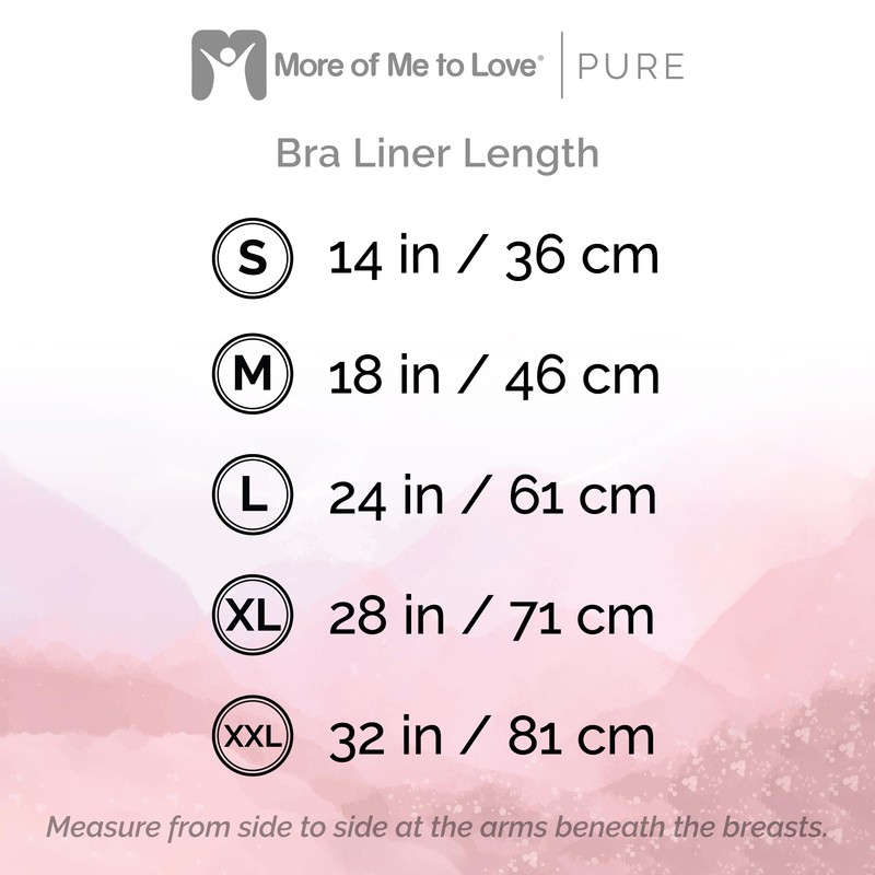 More of Me to Love Organic Bra Liner 4-Pack, Cotton,