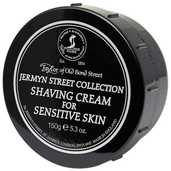 Taylor of Old Bond Street Jermyn Street Luxury Shaving Cream for Sensitive Skin, 5.3-Ounce 01014