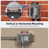 ELEGRP Weatherproof Outdoor Outlet In-Use Cover, Horizontal/Vertical Mount, Heavy-Duty Clear