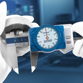 Dasqua Digital Dial Calipers 6"/150mm IP67 Electronic Micrometer 0.0005'' Inch,Metric and Fractional Conversion Shockproof Measuring Tool with Case