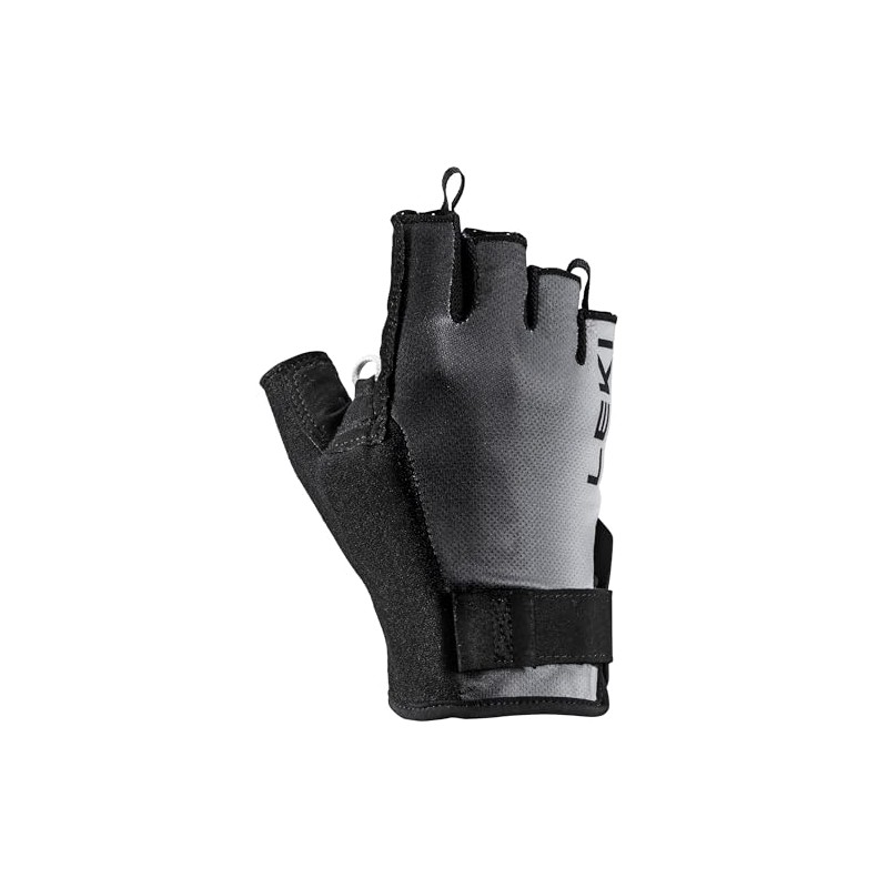 LEKI Unisex Nordic Active Shark Gloves, Black-Grey, EU 7