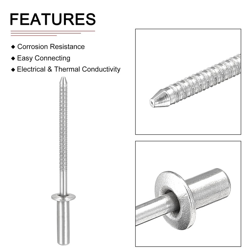 DTGN 3.2 mm x 10 mm (DxL) Blind Rivets -