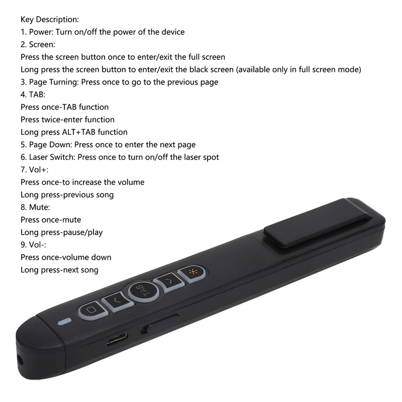 2.4GHz Wireless Presenter Power Point Electronic Remote Control PPT Presentation