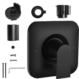 T2471BL Matte Black Shower Handle Compatible with Moen Genta LX Posi-Temp Valve Trim Kit, Fit for Moen 2510/2520/2570/2580/2590 Pressure Balanced Valves, Non-Corrosion