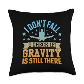 Ring Gymnastics Supplies Ring Handstand Gymnastics Rings Throw Pillow