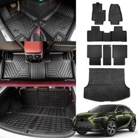 Rongtaod Floor Mats For 2023-2025 Lexus RX350 RX350H RX500H Trunk Mat