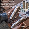 CAMPINGMOON - Molinillo de café manual para camping, acero inoxidable,