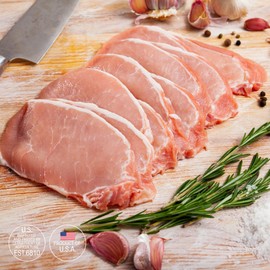 Today Gourmet Foods of NC - Pork Chops - Boneless (6oz Chops) (12-6oz Pork Chops)
