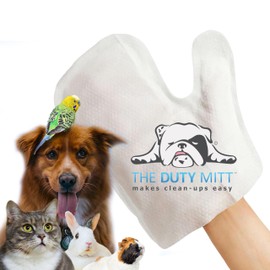 6 Hypoallergenic Pet Grooming Cleaning Wet Wipes Mitt - No Water or Shampoo Needed, Deoderizing, Conditioning, Mouisturing, Fresh, Pet Supplies No Mess Mitts - UNSCENTED