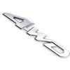4WD Car Marks Sticker Silver Metal Car Sticker 3D 3D