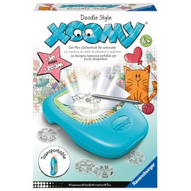 Ravensburger Xoomy Midi Doodle Style 23532 - Great Motifs and Comics Learn to Draw, Creative Drawing and Painting for Children from 6 Years, Black