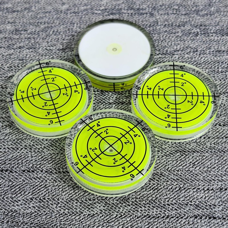 YMGBHNKJLS 3Pcs Small Circular Bubble Levels 32x7mm Round Spirit Level