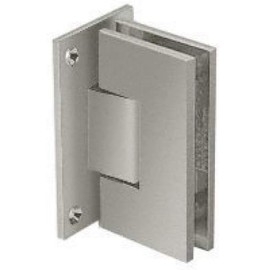 CRL Vienna 037 Series Brushed Nickel Wall Mount Shower Door Hinge with Internal 5 Degree Pin