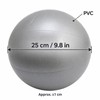 25cm Mini Pilates Yoga Ball, Inflatable PVC Core Balance Exercise