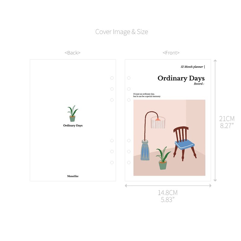 Monolike A5 Haudinary Days Diary Set Sweet Home - Ordinary