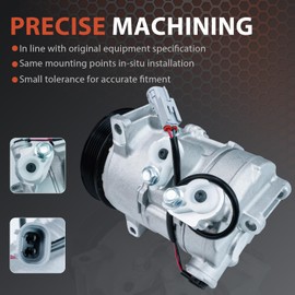 Air Conditioning Compressor & A/C Clutch for Do-dge C-aliber 2009-2012, J-eep Compass 2009-2017, J-eep P-atriot 2009-2017 158388 140667C