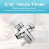 OFFO Shower Hose Connection Adaptor,G1/2 Female to G3/4 Male Thread