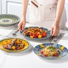 HENXFEN LEAD Dinner Plates Set of 6-10.5 Inch Large Ceramic