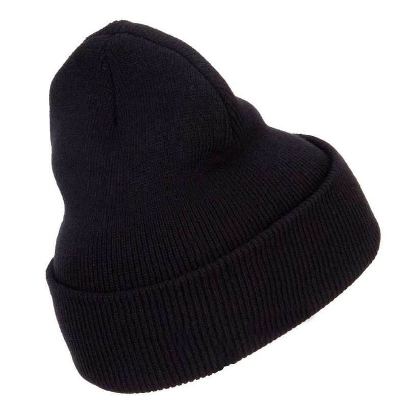 VA Virginia State Embroidered Long Beanie - Black OSFM