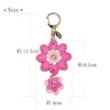 Happy Swing Flower Key Chain KH Women's, blue (light)